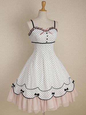【for マリエモーン様】オーダー品 Dot Chiffon JSK (2008) by Mary Magdalene