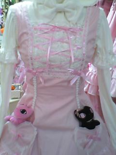 Lace Up Heart Pocket JSK (2006 2nd Release) by Angelic Pretty