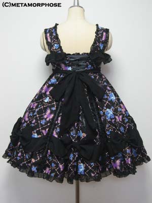 Jewel Butterfly High Waist Drape JSK by Metamorphose Temps de Fille
