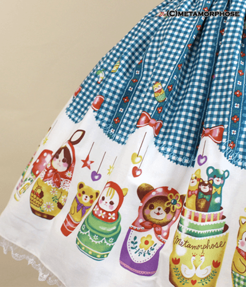 Matryoshka Doll Mini Skirt by Metamorphose Temps de Fille
