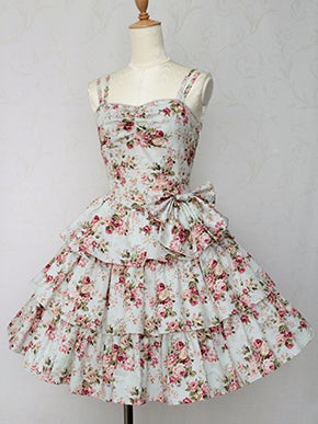 Rococo Bouquet Tiered Ribbon JSK by Victorian Maiden
