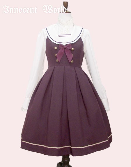 Embroidered Collar Sailor JSK by Innocent World