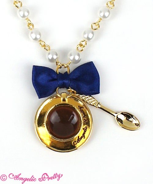 Dress Up Tea Cup Necklace by Angelic Pretty