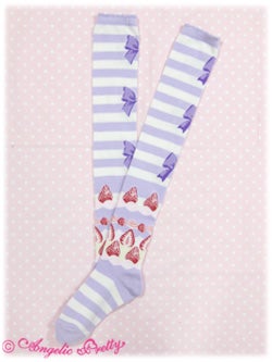 Angelic Pretty トリプルタルト　ラベンダー Triple Tart Striped OTKs by Angelic Pretty