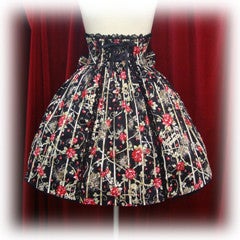 ローズジェイル柄バッスルSK ALICE and the PIRATESアリパイ Rose Jail Print Bustle Skirt by Alice and the Pirates