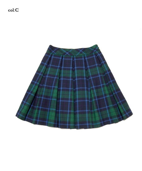 JaneMarple タータンスカート Wool Tartan Mini Skirt by Jane Marple