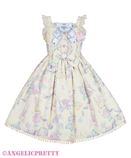 【タグ付き新品未使用】Angelic Pretty初版なかよしバニーオーバーニー Moco moco Bunnys JSK by Angelic Pretty
