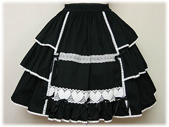 Ribbon Frill Heart Lace Skirt by Angelic Pretty
