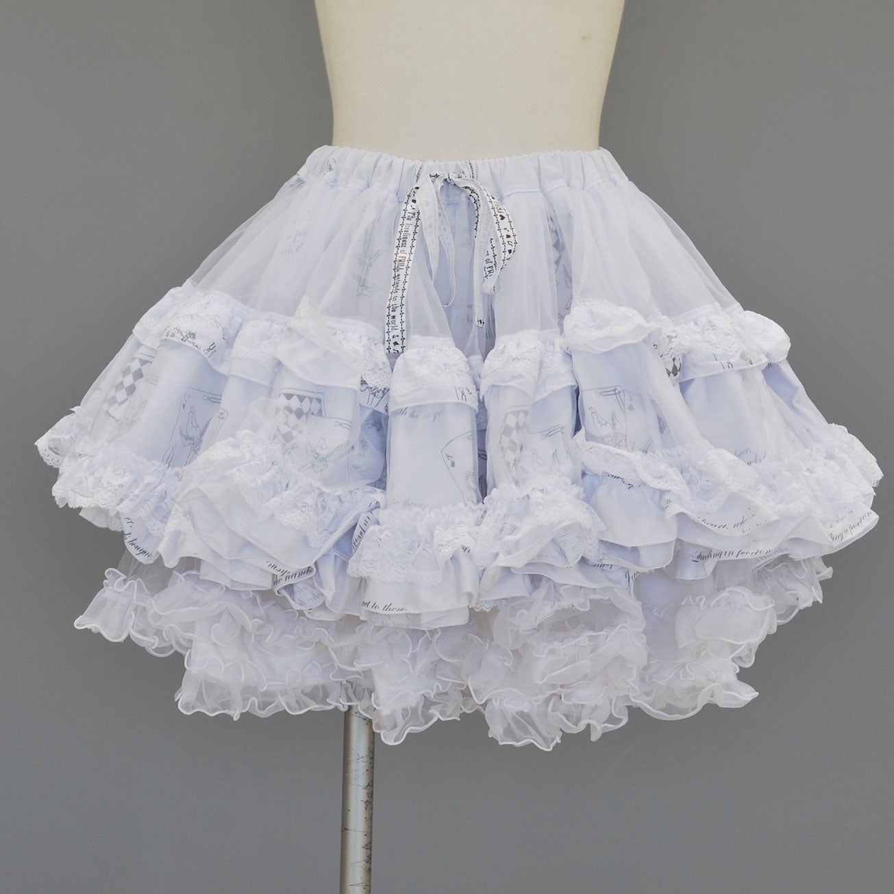 FRILL Trump Pattern Pannier Skirt by h.NAOTO
