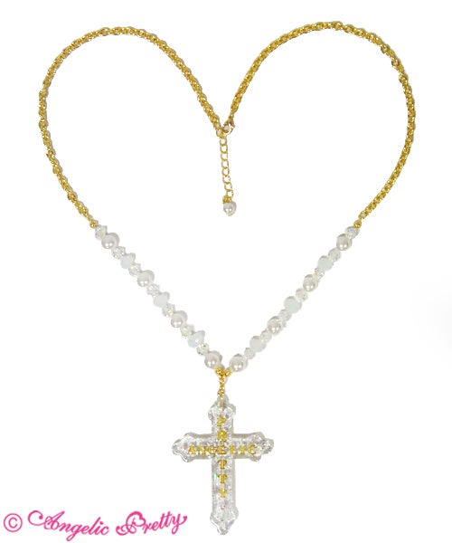 Dolly Cross Necklace by Angelic Pretty