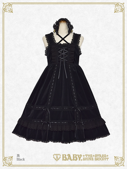 Velveteen Babydoll JSK and Princess Drop Headdress Set (2020) by