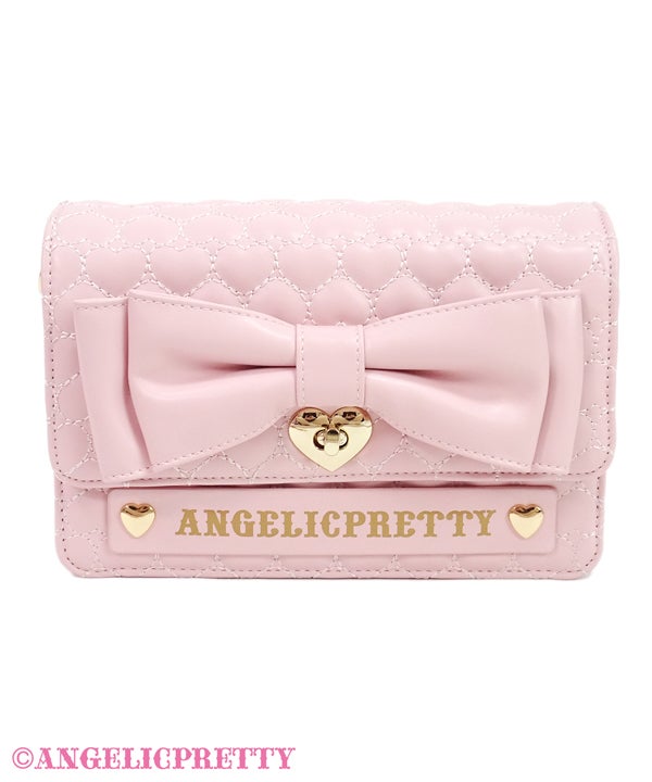 Heart Quilted Pochette by Angelic Pretty