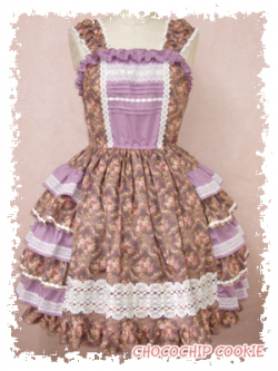 Chocochip Cookie ~ Ladder Rose Tiered Ruffle JSK by Chocochip Cookie