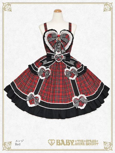 Sweet Wing Tartan Check JSK by Baby, the Stars Shine Bright