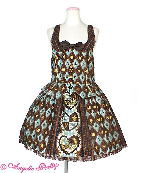 MTO] Queen Chocolate Salopette by Angelic Pretty