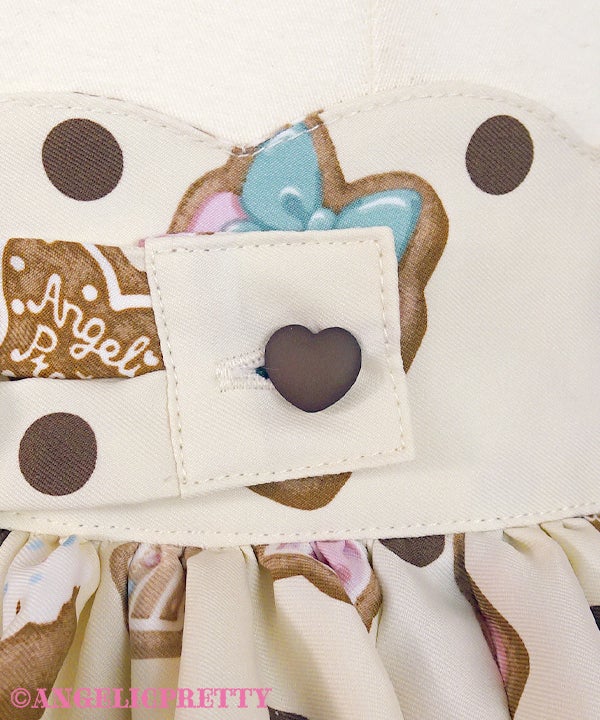 Nakayoshi Ginger Cookie Skirt by Angelic Pretty
