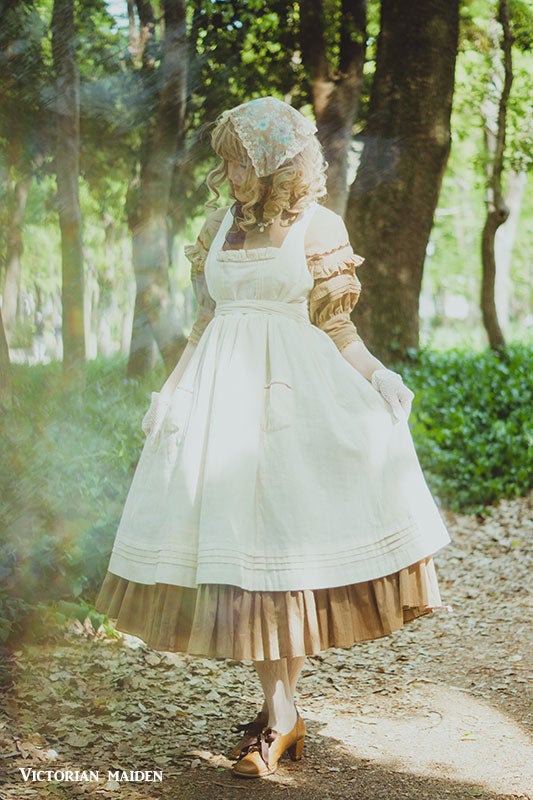 Victorian maiden ｜フローレンスケープドレス｜ミルクブラウン Florence Cape OP by Victorian Maiden