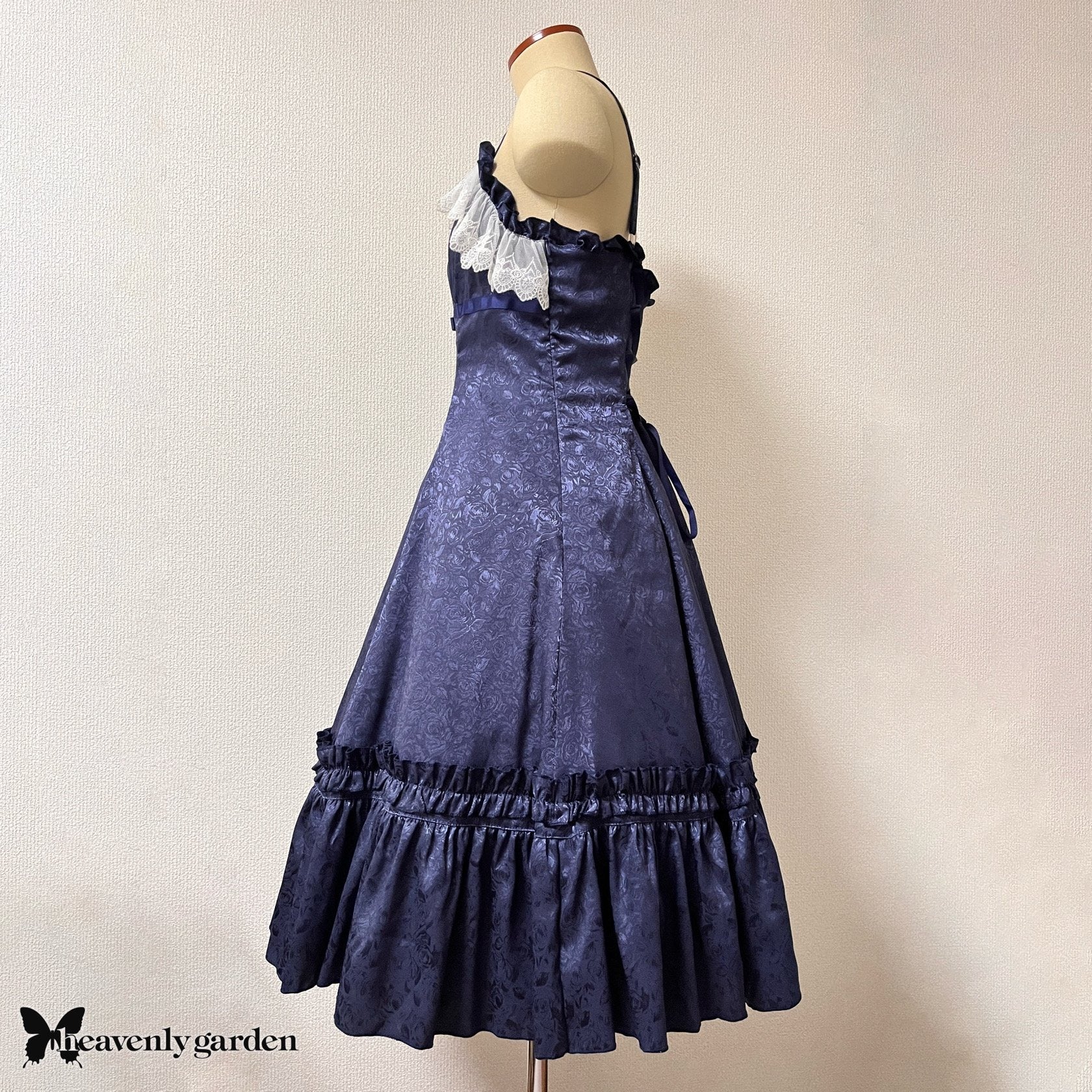 heavenly garden ~ Rose Jacquard Princess Line JSK by Indie Brand