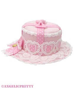 Airy Heart Gift Ribbon Mini Hat by Angelic Pretty Airy Heart Gift Ribbon Mini Hat by Angelic Pretty