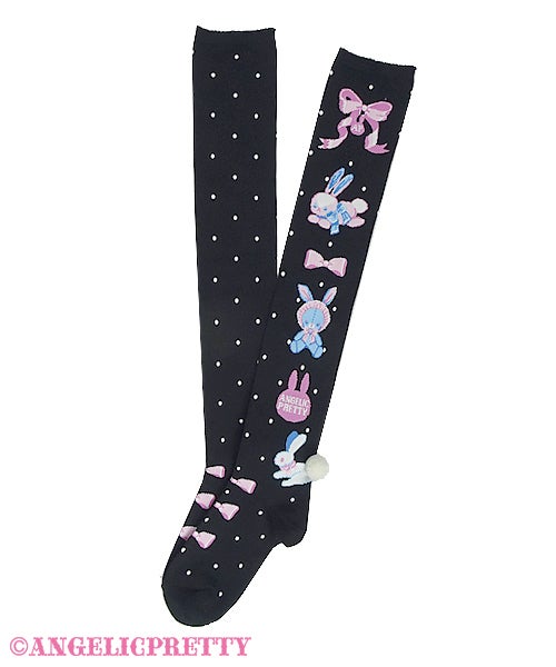 angelic pretty Moco moco Bunnysオーバーニー Moco moco Bunnys OTKs by Angelic Pretty