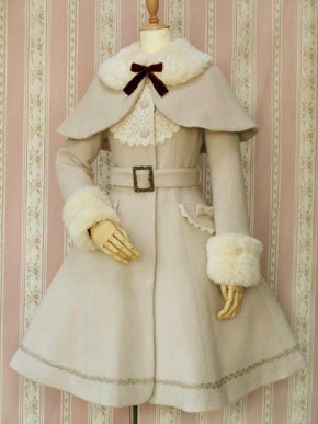 Elegant Lace Coat with Cape by Victorian Maiden
