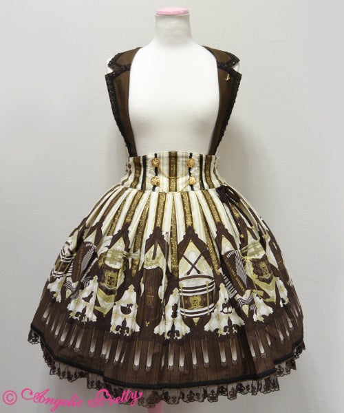 Quartet Chocolate Skirt by Angelic Pretty