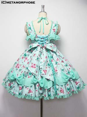 Jewel Butterfly High Waist Drape JSK by Metamorphose Temps de Fille