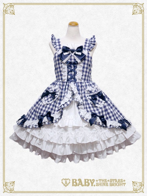 BABY THE STARS SHINE BRIGHT ギンガムチェックJSK Gingham Check Princess JSK by Baby, the Stars Shine Bright