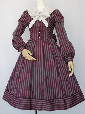 Regimental Stripe Long OP with Tippett by Victorian Maiden