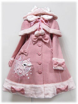d*9様 Angelic Pretty 小鹿のミルキーちゃん フレアスカート ブ Milky-Chan the Fawn Coat (Polka Dot) by Angelic Pretty