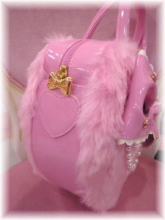 angelic pretty ハートエナメルファーバッグ レア Heart Enamel Fur Bag by Angelic Pretty