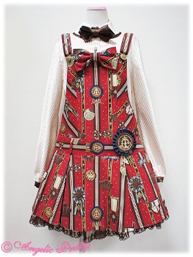 Chocolate Rosette Salopette by Angelic Pretty