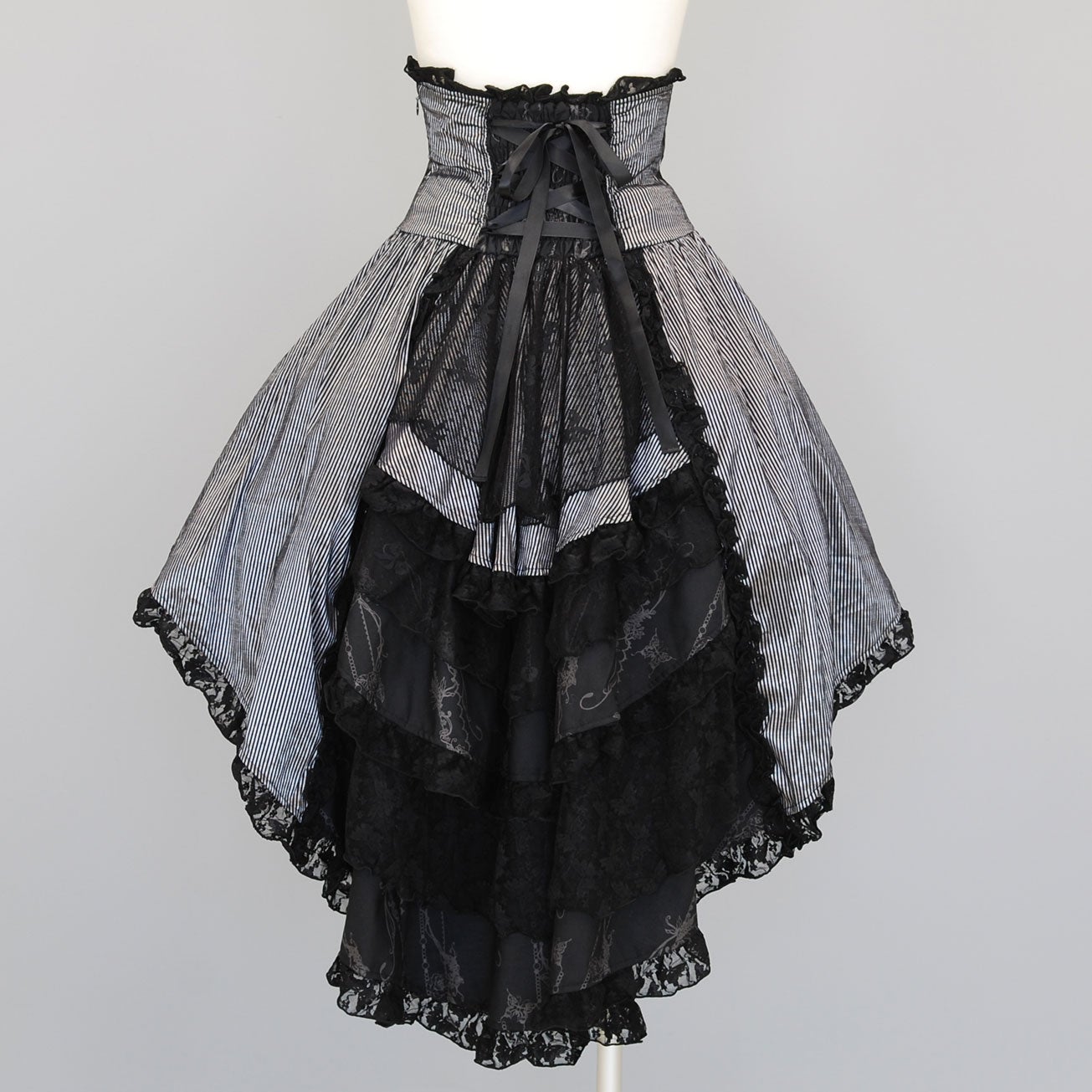 FRILL High Waist Bustle Skirt by h.NAOTO