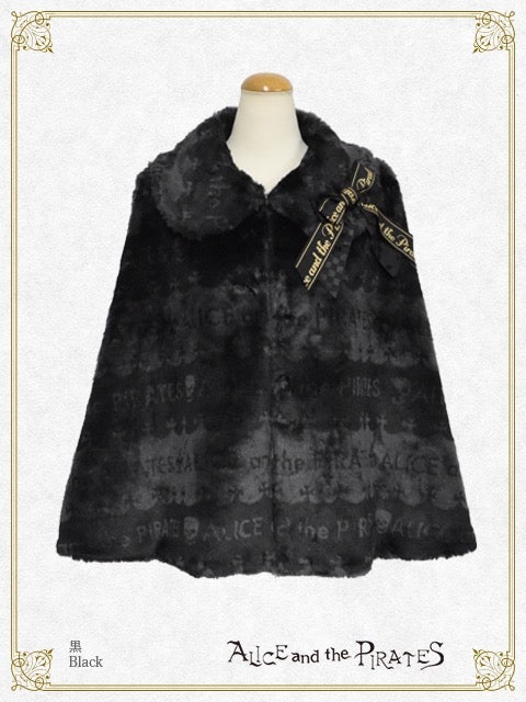 A/P Logo Fur Cape Mantle by Alice and the Pirates