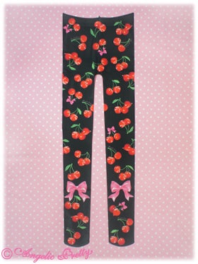 Drained Cherry Tights by Angelic Pretty