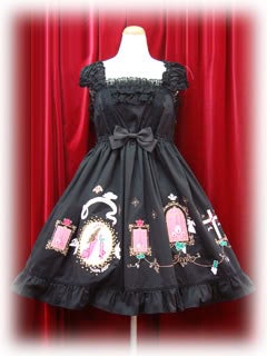 Angel's Window Print Applique Babydoll JSK by Baby, the Stars