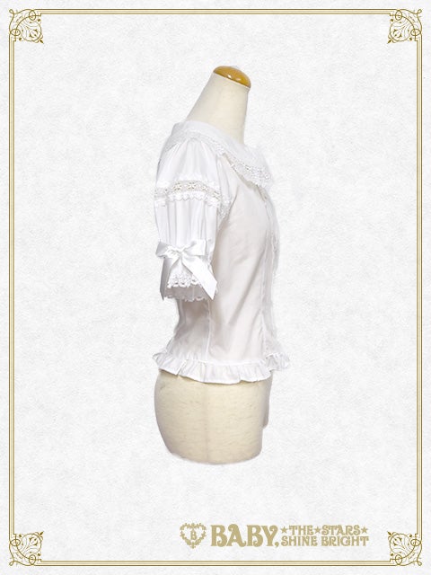 Torchon Lace Short Sleeve Blouse by Baby, the Stars Shine Bright