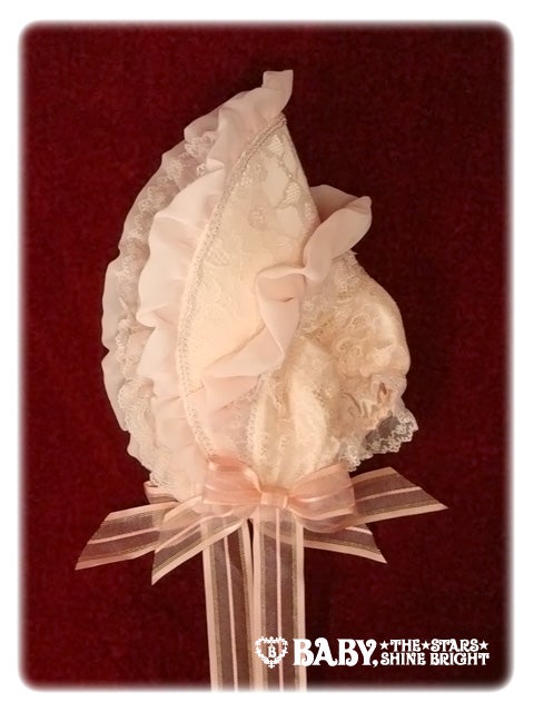 BABY Lady Victoria's Afternoonボンネット Lady Victoria's Afternoon Ribbon Bonnet by Baby, the Stars Shine