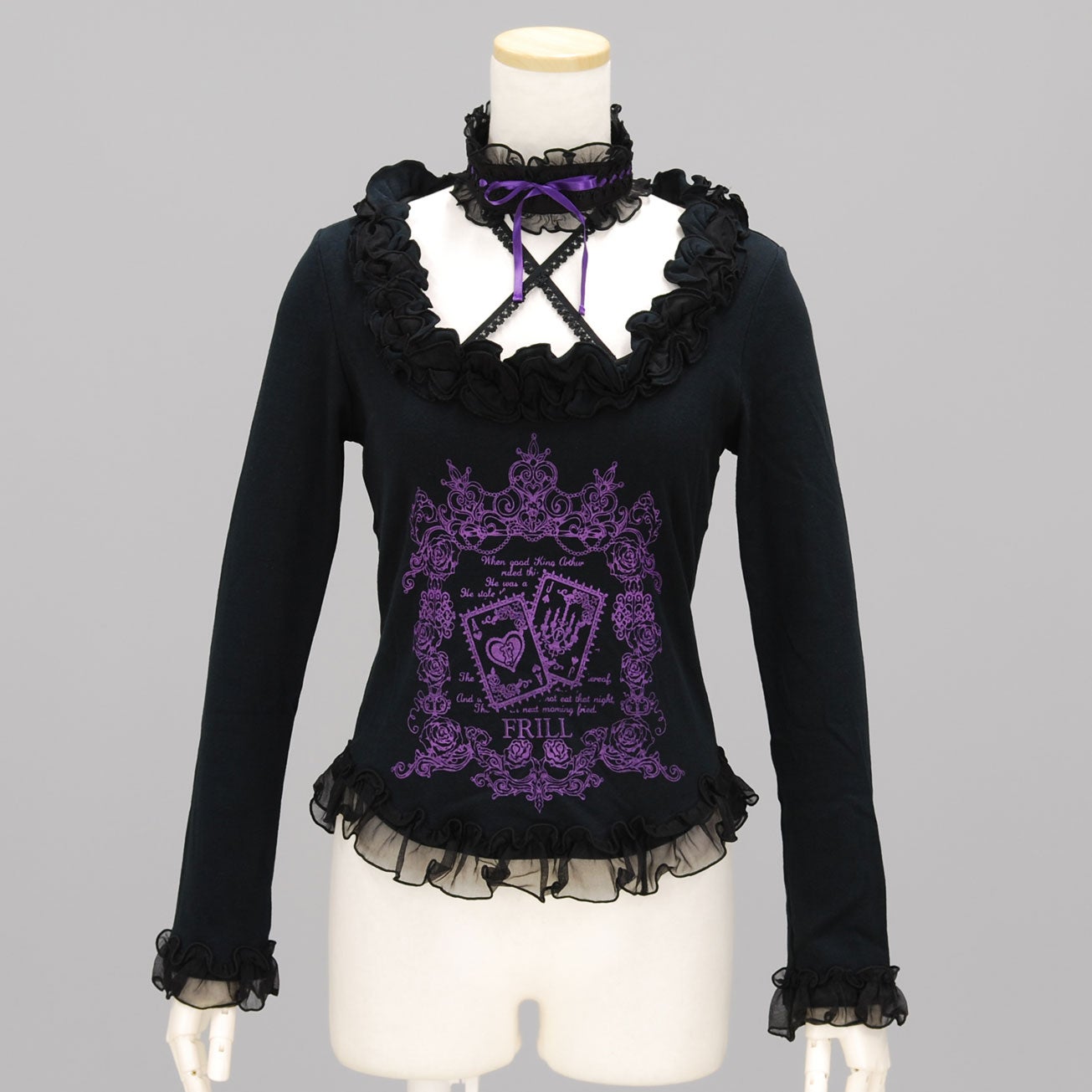 u*t様 h.NAOTO Blood チョーカー編上げアシンメトリービスチェワン FRILL Halter Choker Cutsew by h.NAOTO
