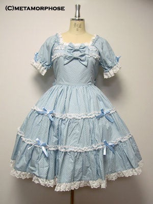 Short Sleeve Tiered Ribbon OP by Metamorphose Temps de Fille