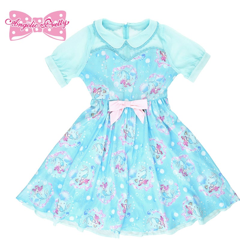 Disney Crystal Dream Mermaid Ariel & Flounder OP by Angelic Pretty