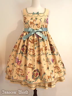 M*を様 Innocent World サックス ジャンパースカート Forest Harvest Festival JSK by Innocent World