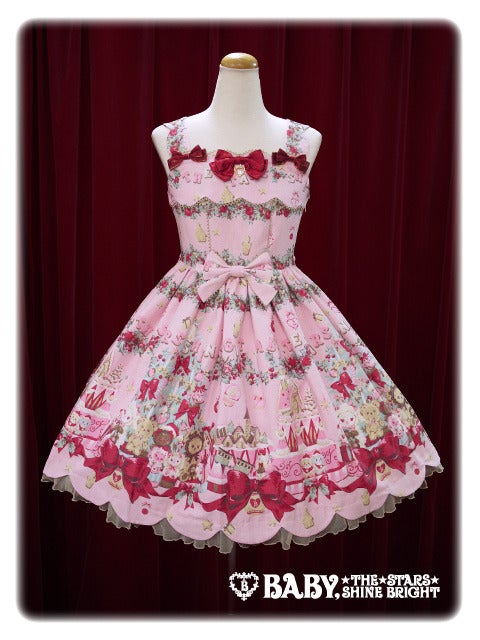 Kumya chan's Christmas Holly Night Scallop JSK by Baby, the Stars