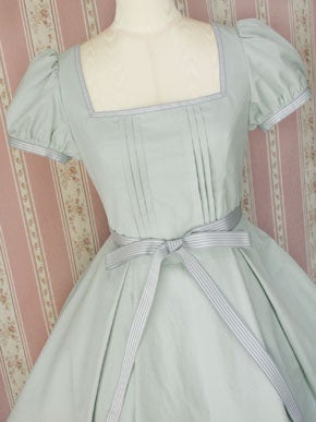 Stripe Ribbon Sailor OP by Victorian Maiden
