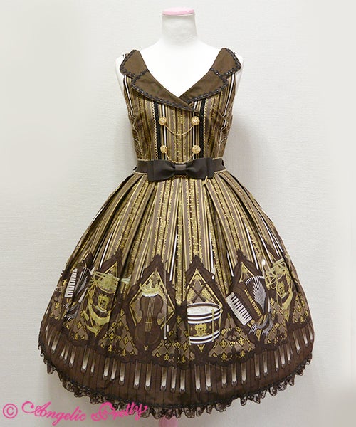 Angelic Pretty カルテットショコラ　ワンピース Quartet Chocolate Collar JSK by Angelic Pretty