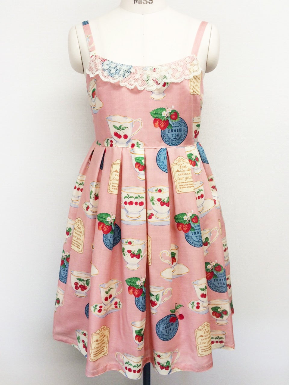 Leur Getter★ルルゲッタスイーツ柄ティータイムワンピース Fruits Tea Time Print Camisole OP by Leur Getter