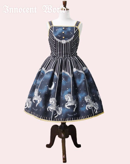 Midnight Merry-Go-Round Diamond Lace JSK by Innocent World