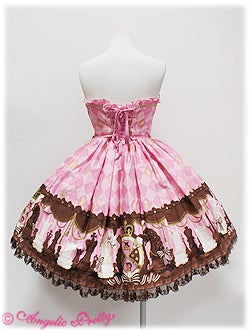 Chess Chocolate Bustier JSK (2011 2nd Release) by Angelic Pretty