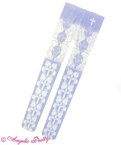Dolly Cross Tights by Angelic Pretty