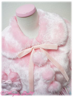 Fancy Bunny Fur Cape With Collar by Angelic Pretty